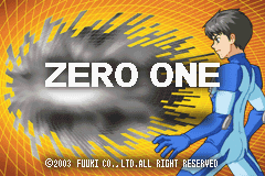Zero One Title Screen